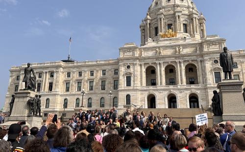 MnSEIA at Minnesota State Capitol for solar policy