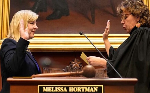 House speaker emerita Melissa Hortman 