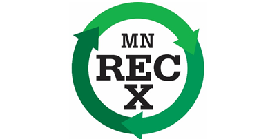 MN REC X Logo Green Circle with Arrows