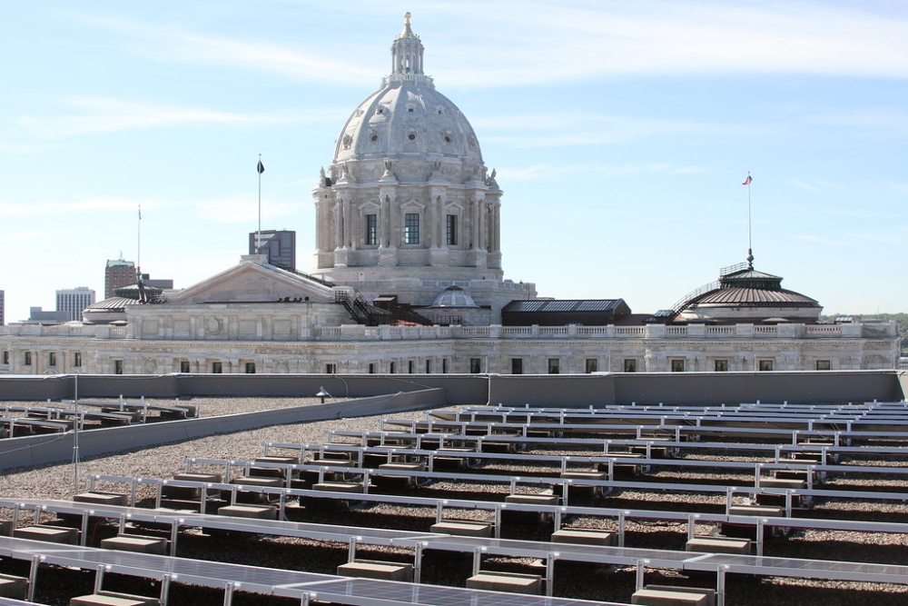 Solar on MN Senate Building