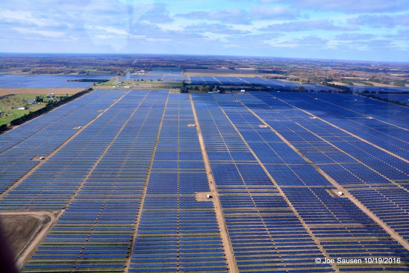 Utility scale solar panel array-North Star Project MnSEIA